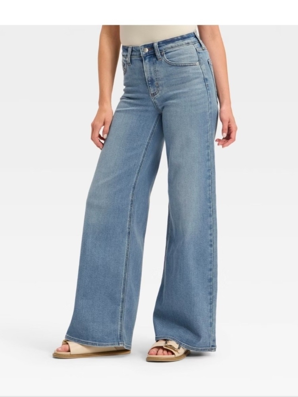 Universal Thread Light High Rise Flare Jean Size 14